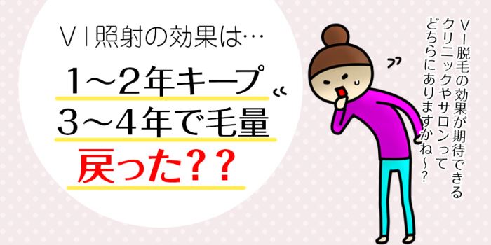 池袋レーザークリニックの効果は、1?2年キープ、3?4年で毛量戻った？？